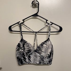 Tropical Black and White Bralette
